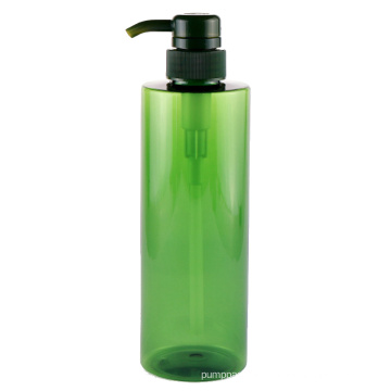 Clear Green Empty 500ml Custom Logo Lotion Bottle Hotel PET Foam Soap Plastic Pump Bottles for Shampoo